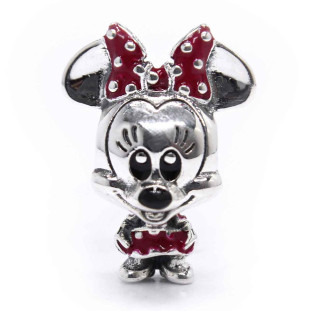 Berloque Charm Separador Baby  Minnie em Prata 925