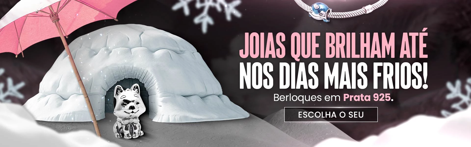 Banner Berloque de prata