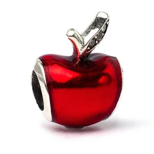 Berloque Charm Separador Maçã Branca de Neve em Prata 925