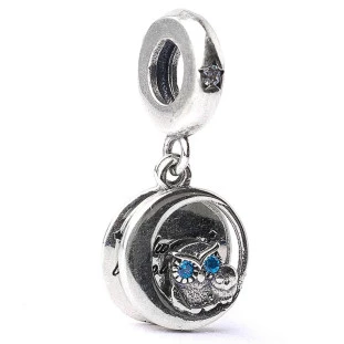 Berloque Charm Pingente Mãe - Corujas em Prata 925