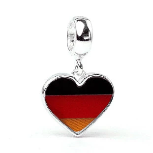 Berloque Charm Pingente Alemanha em Prata 925