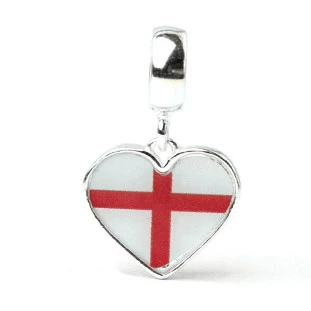 Berloque Charm Pingente Inglaterra em Prata 925