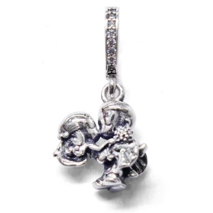Berloque Charm Pingente Noivos em Prata 925