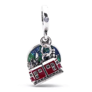 Berloque Charm Pingente Hong Kong em Prata 925