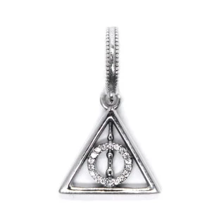 Berloque Charm Pingente Relíquias Da Morte - Harry Potter em Prata 925