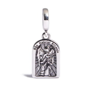 Berloque Charm Pingente São Gabriel Arcanjo em Prata 925